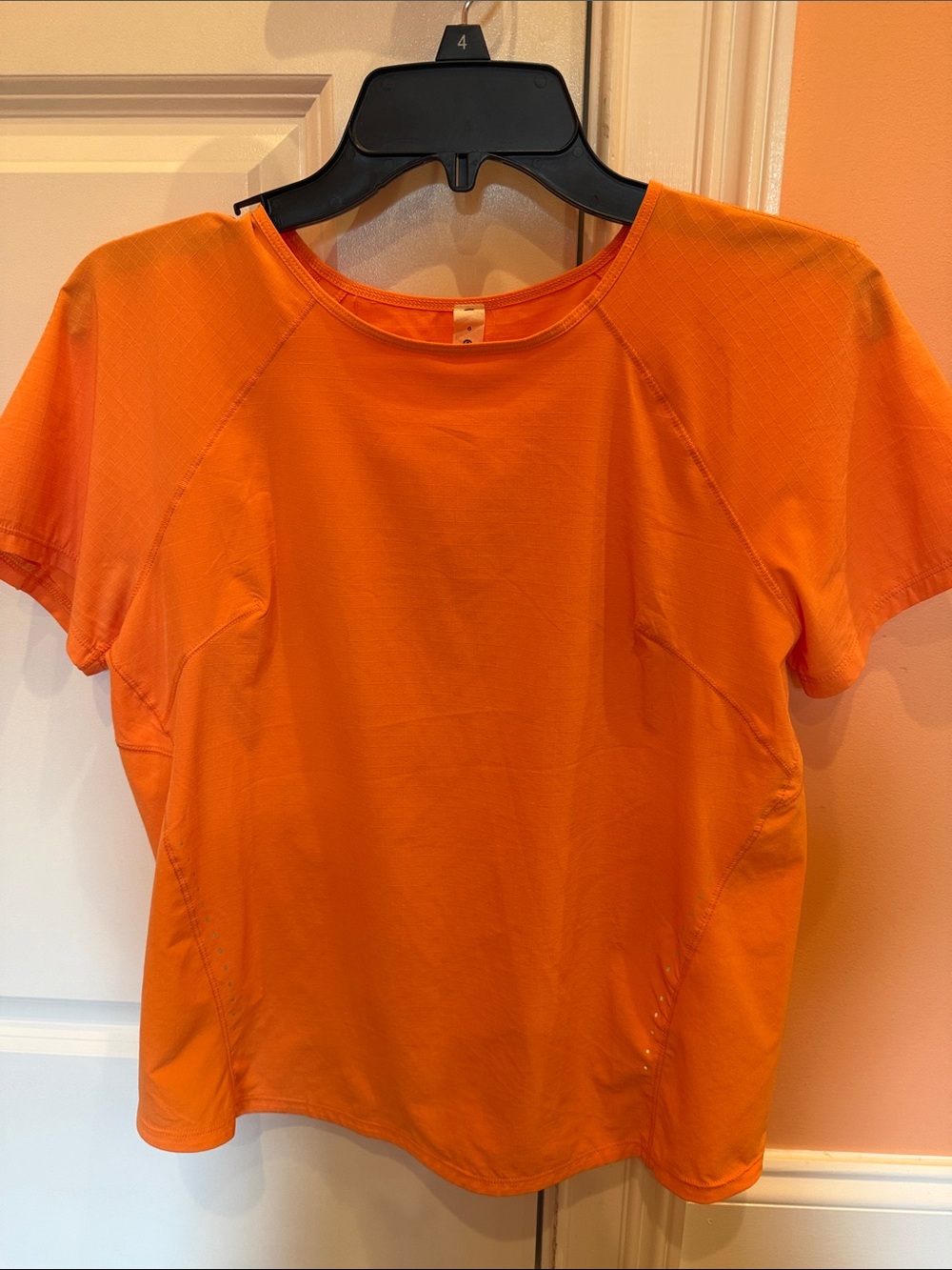Lululemon Orange Women's Athletic Tee